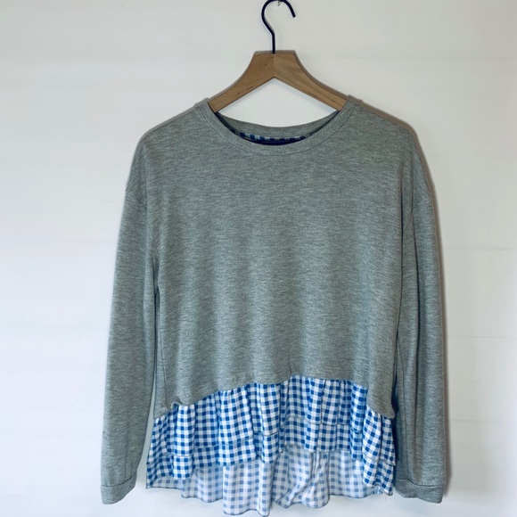 Angels Tops - Angles Forever Young Sweat Shirt Grey Large blue